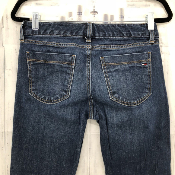 Tommy Hilfiger Women Size 2R 2 Reg Straight Leg Blue Denim Jeans Medium Wash - Picture 7 of 7